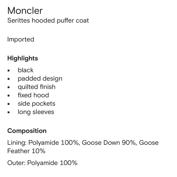 Moncler Black Puffer Jacket - Picture 7 of 7